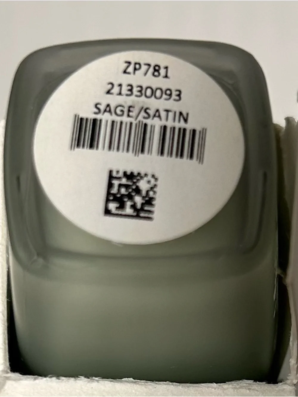 NWOT/NIB Zoya Satin Nail Lacquer - Sage Green. Matte - Picture 2 of 8